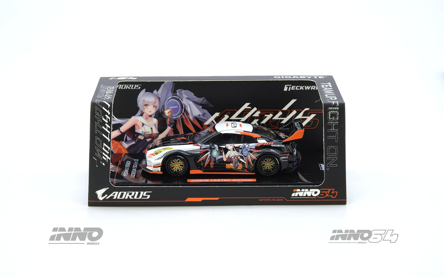 (Preorder) Inno64 1:64 GT-R R35 WIDEBODY AORUS X INNO64 Limited Edition IN64-R35LB-AORUS