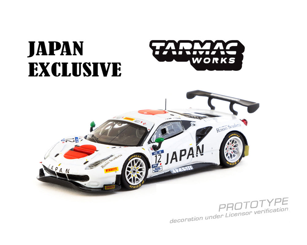 Tarmac Works 1:64 Ferrari 488 GT3 FIA GT Nations Cup 2018 T. Kondo / K. Seto – Japan Exclusive T64-072-18GTN12