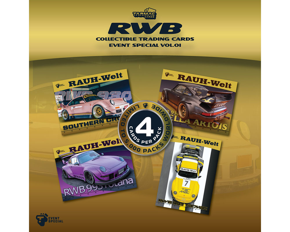 Tarmac Cards RWB Event Special Edition Collectible Trading Cards Vol. 01 (One Box-10 Packs) TC-RWBS-01