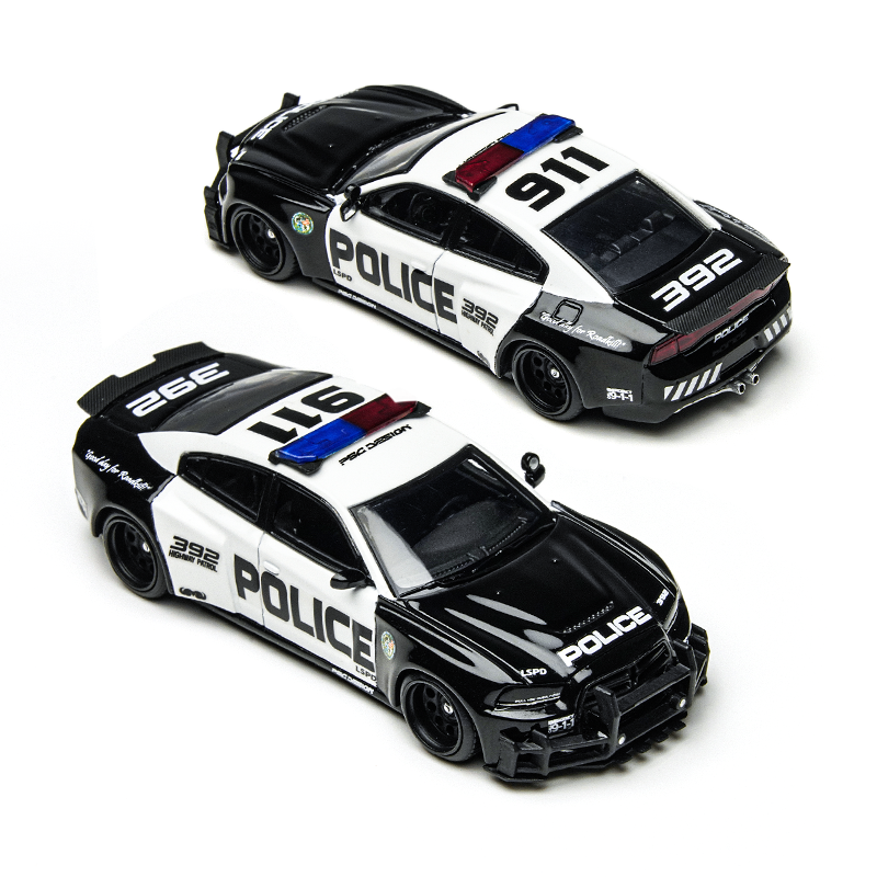 Time Micro x PSC DESIGN 1:64 Charger "Brawler" LSPD TM648201