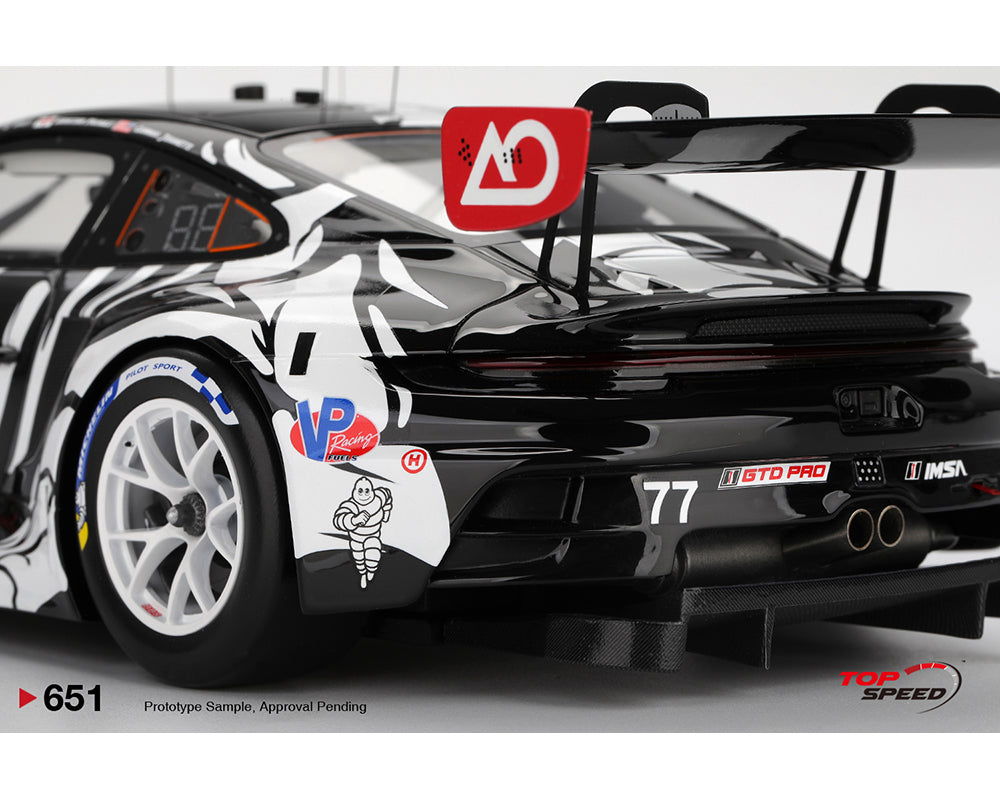 (Preorder) Topspeed 1:18 Porsche 911 GT3 R #77 AO Racing 2025 IMSA Petit Le Mans TS0651