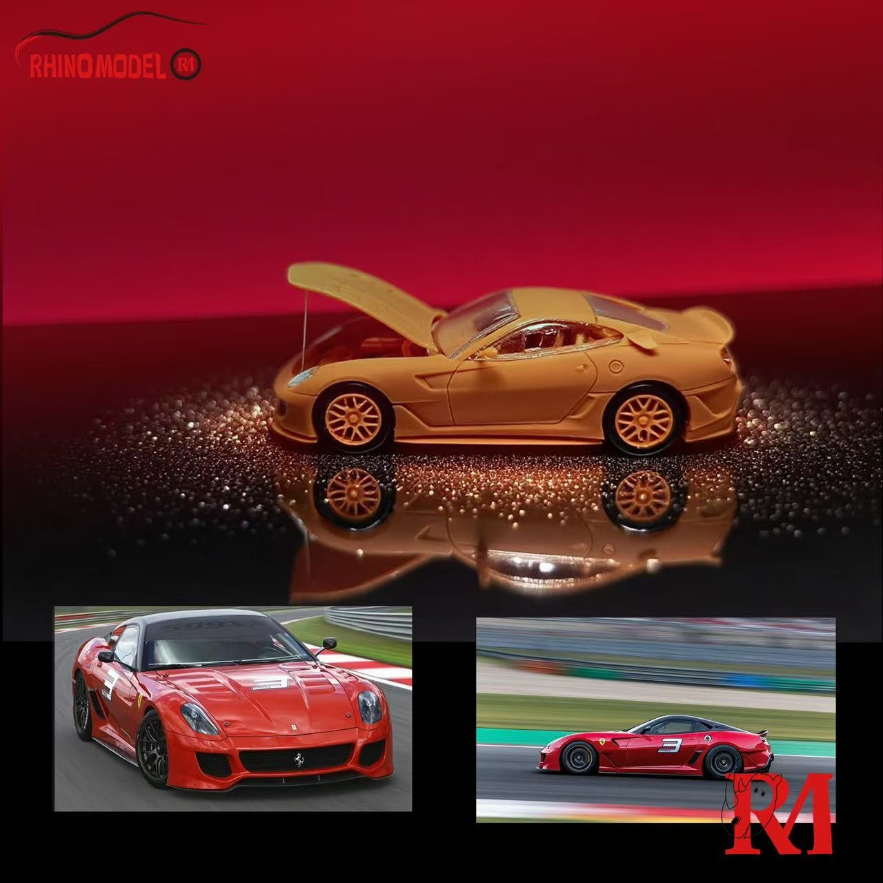 (Preorder) Rhino Model 1:64 Ferrari 599XX Red