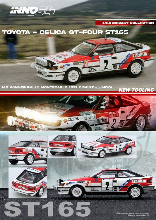 (Preorder) Inno64 1:64 "TOYOTA CELICA GT-FOURwainz / L. Moya" IN64-ST165R-91MCW