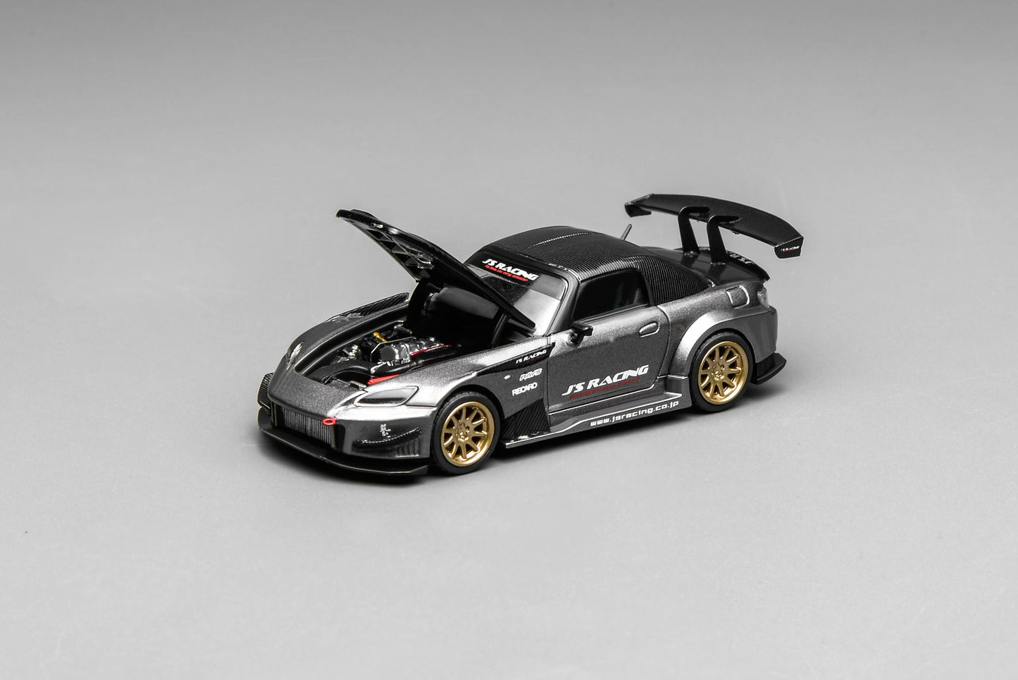 (Preorder) Motorhelix 1:64 Honda S2000 J‘s Racing Moon Rock Metallic M65145