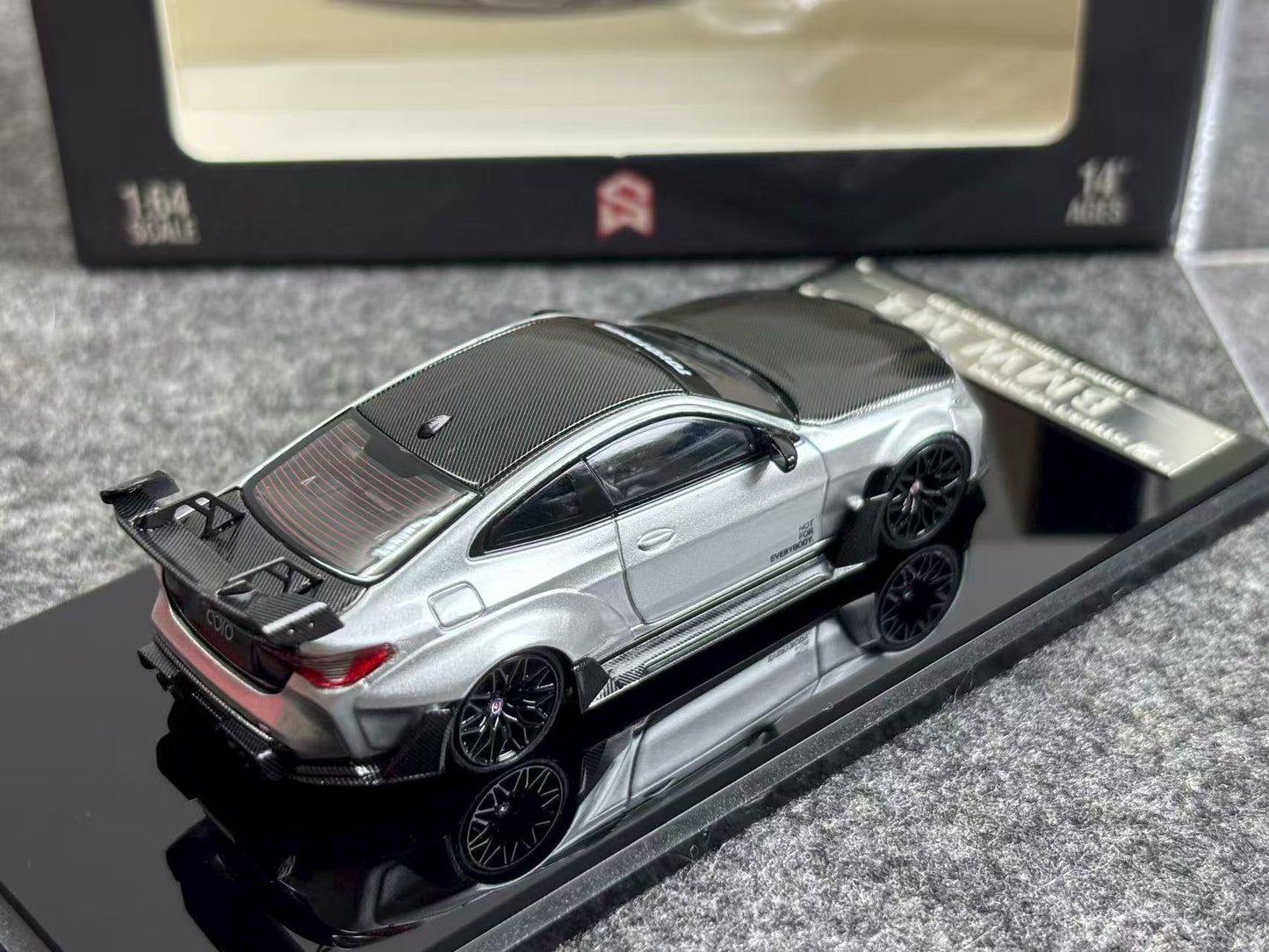 (Preorder) Street Weapon 1:64 BMW G82 M4 Wide-Body Alexander Carbon Hood