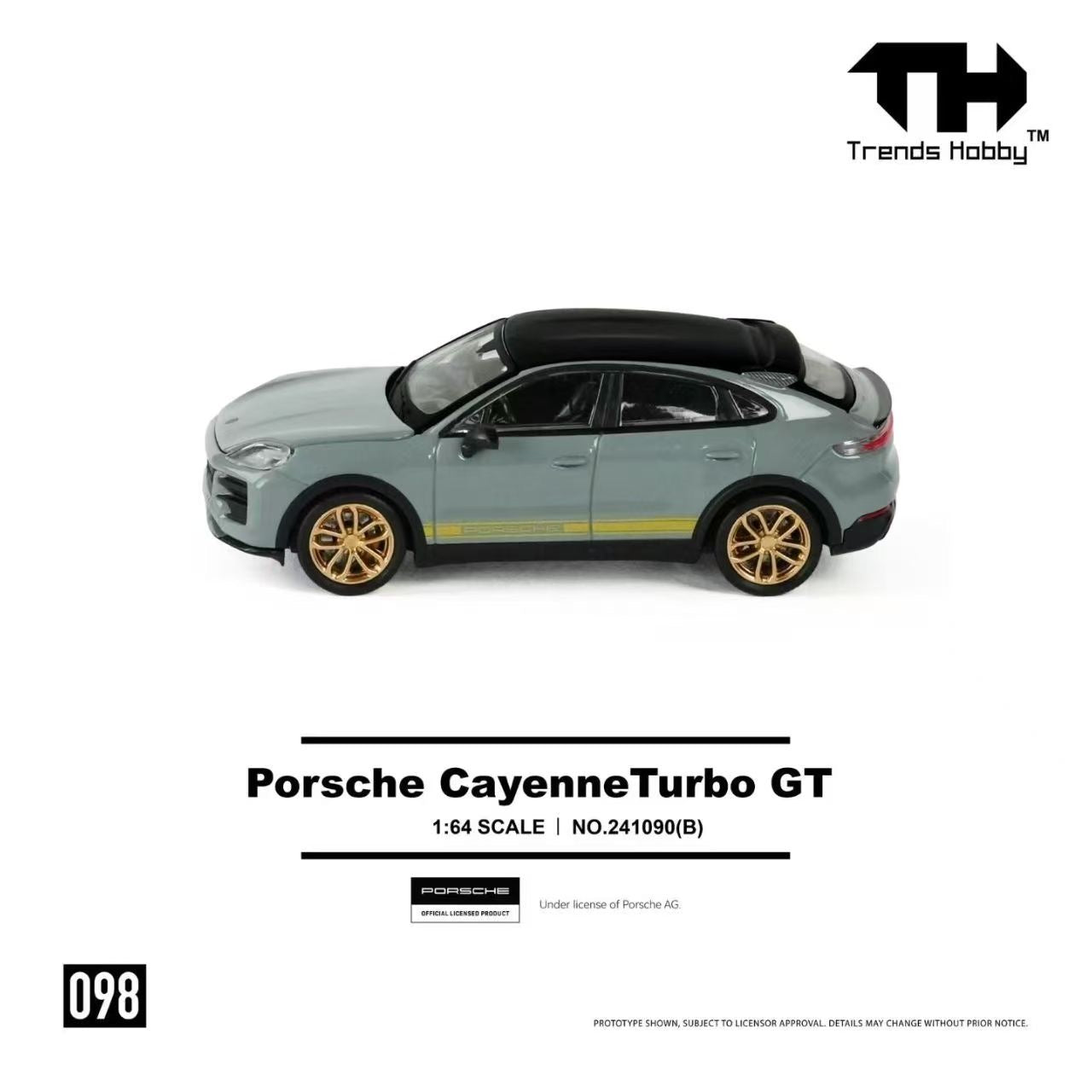 (Preorder) Trends Hobby 1:64 Porsche Cayenne Turbo GT - Gray 241090(B)