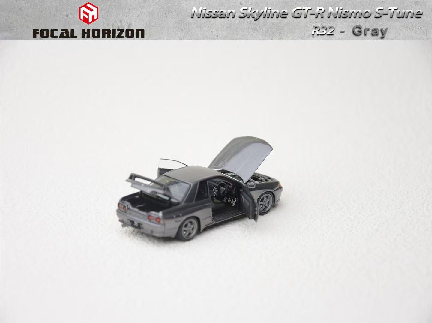 Focal Horizon 1:64 Nissan Skyline GT-R R32 Nismo S Tune Gun Grey
