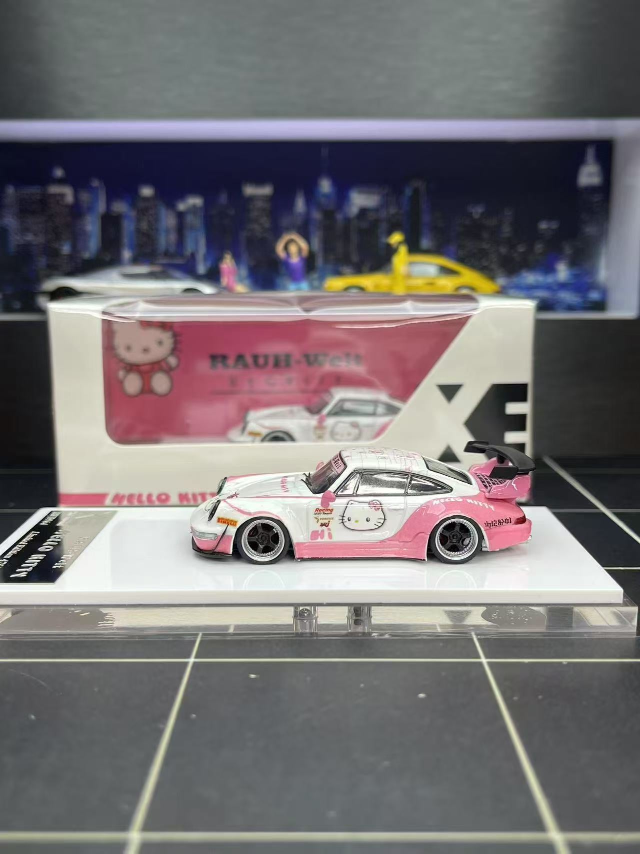 (Coming Soon) XKE 1:64 Porsche RWB 964 Hello Kitty Livery