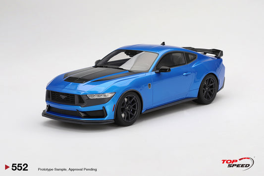 Topspeed 1:18 Ford Mustang Dark Horse 2024 Grabber Blue TS0552