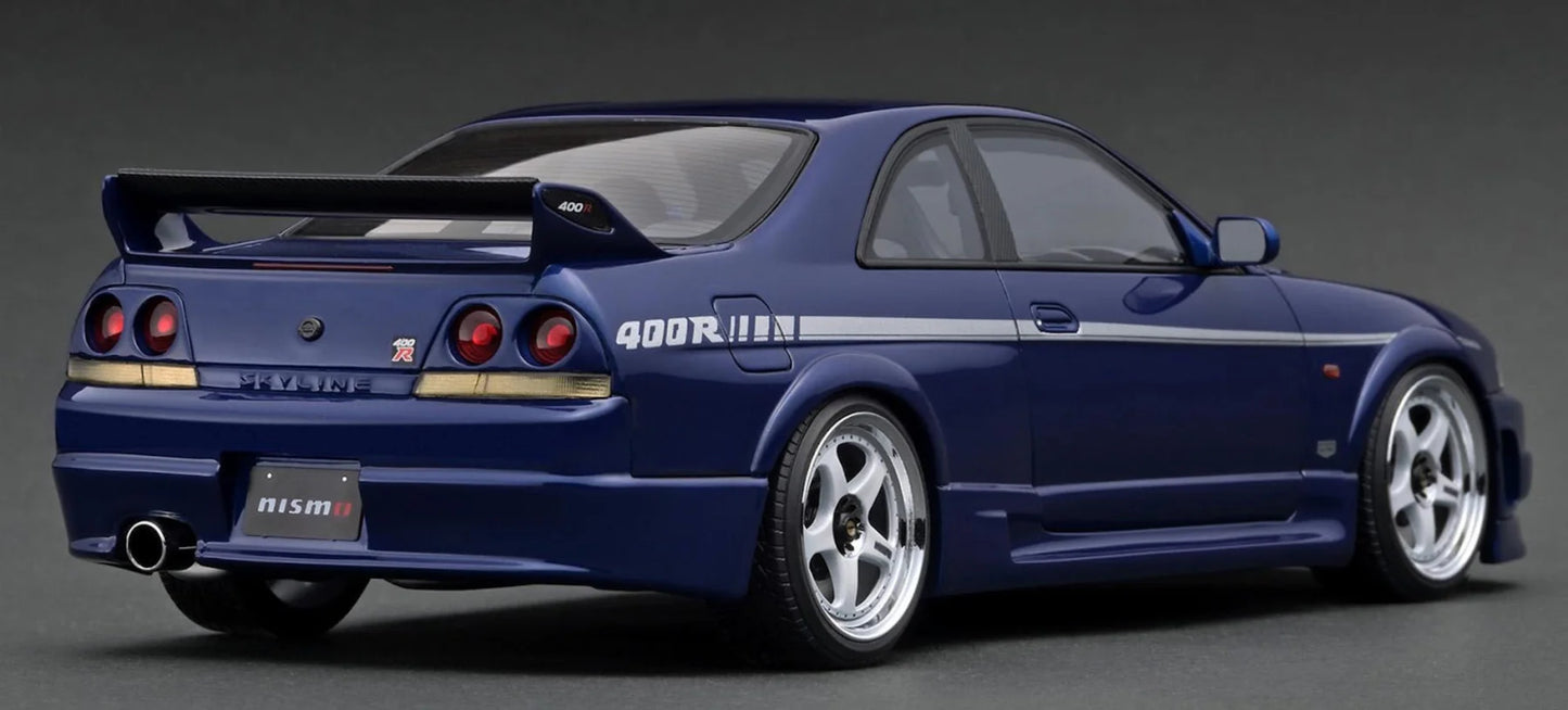 Ignition Model 1:18 Nissan NISMO 400R (BCNR33) Deep Marine Blue IG3655