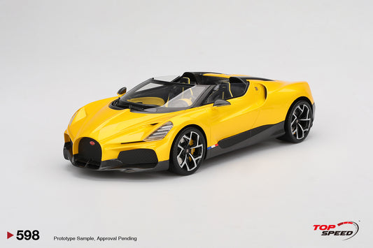 Topspeed 1:18 Bugatti W16 Mistral Yellow TS0598