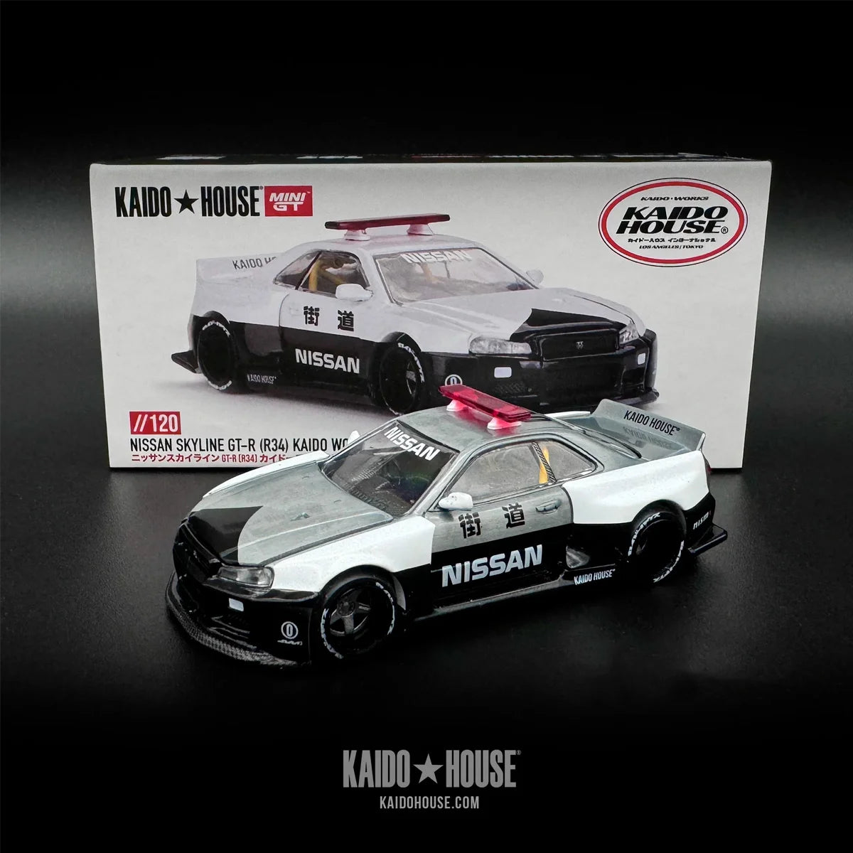 Kaido GT GT-R Skyline Mini House 1:64 Nissan x (R34) R34 V2 Aero