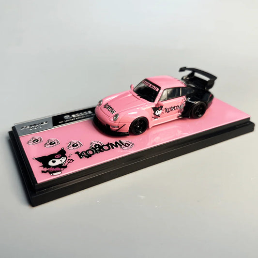 DEcode 1:64 Porsche 993 RWB Wide-Body Modified "Kuromi Livery"