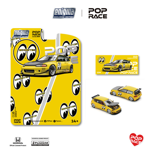 Pop Race x Enigma 1:64 Pandem Civic EG6 v1.5 - Mooneyes PRE0010 (Preorder)