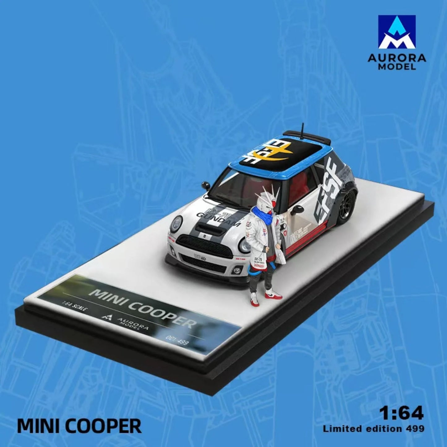 Aurora Model 1:64 BMW Mini Cooper (2 Versions) (Preorder)