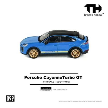 (Preorder) Trends Hobby 1:64 Porsche Cayenne Turbo GT - Blue 241090(C)