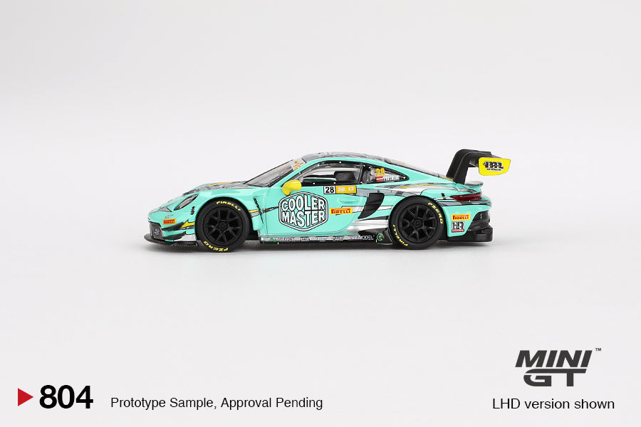 Mini GT 1:64 Porsche 911 GT3 R #28 HubAuto Racing2023 FIA GT World Cup 70th Macau Grand Prix