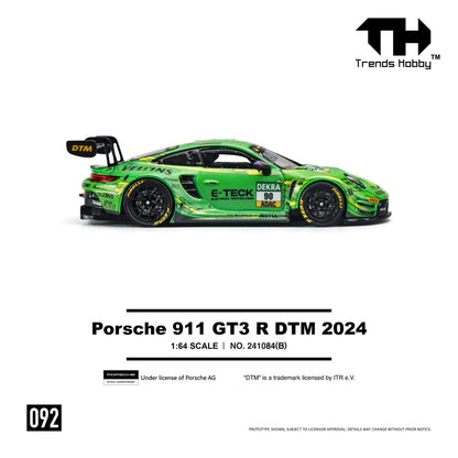 (Preorder) Trends Hobby 1:64 Porsche 911 GT3 R DTM 2024 GREEN 241084(B)