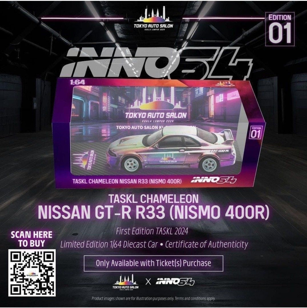 Inno64 1:64 TASKL Chameleon Nissan (R33) Nismo 400R IN64-400R-TASKL01 [Event Edition]