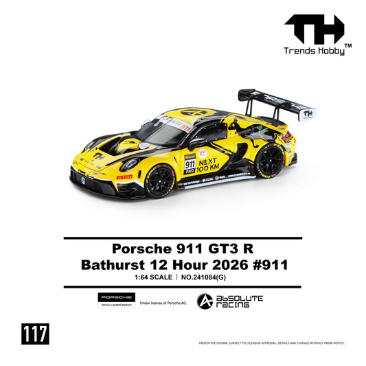 (Preorder) Trends Hobby 1:64 Porsche 911 GT3 R - B12H 2026 #911 241084(G)