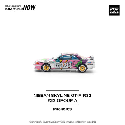 Pop Race 1:64 Nissan Skyline GT-R R32 #22 Axia Group A (Preorder)