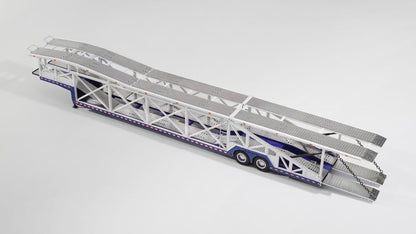 (Preorder) GCD 1:64 One Towing Ten Car Carrier Trailer KS-120-586/KS-120-587 [2 Colors]