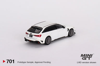 Mini GT 1:64 Audi ABT RS6-R Glacier – White Metallic MGT00701-MJ