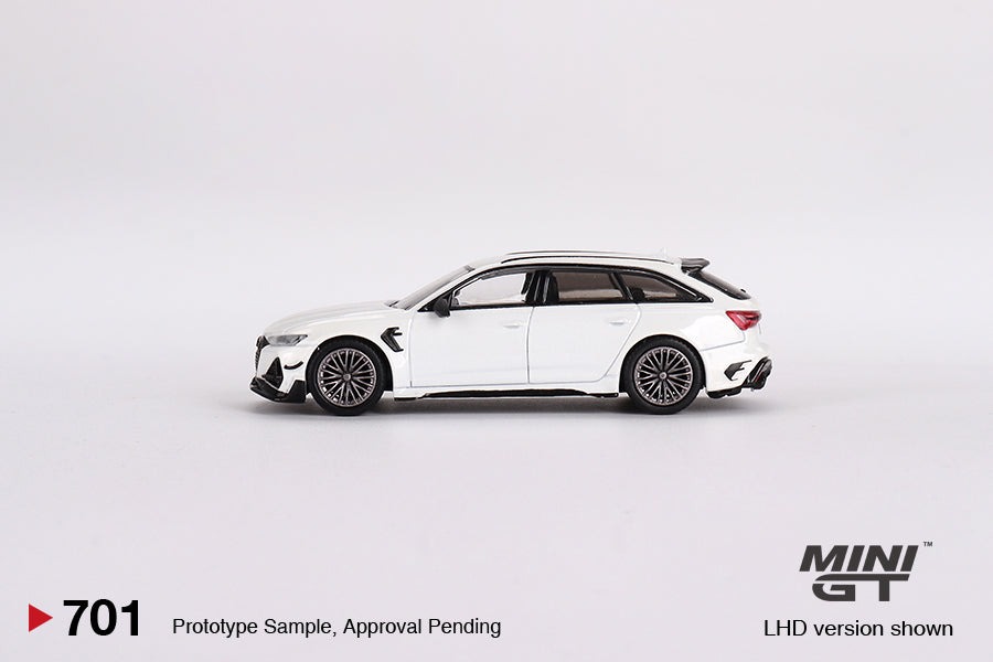 Mini GT 1:64 Audi ABT RS6-R Glacier – White Metallic MGT00701-MJ