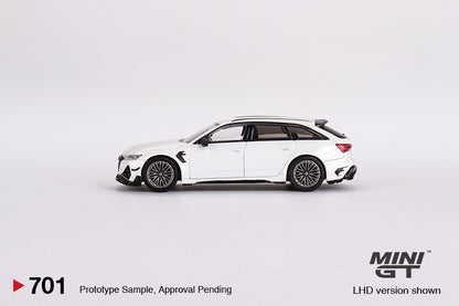 Mini GT 1:64 Audi ABT RS6-R Glacier – White Metallic MGT00701-MJ