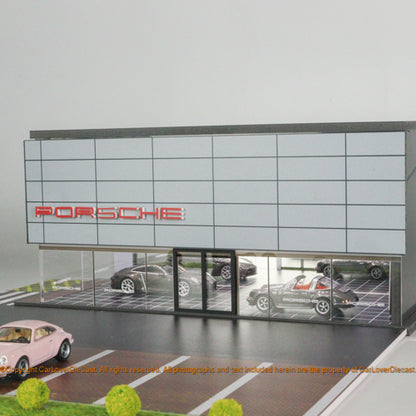 G-Fans 1:64 Porsche Display Center Building Diorama 710031