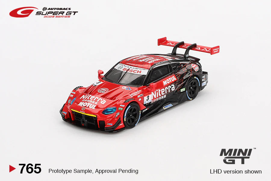 Mini GT 1:64 Japan Exclusive Nissan Z GT500 #3 “Niterra MOTUL Z” NDDP RACING 2023 SUPER GT SERIES Series MGT00765-BL
