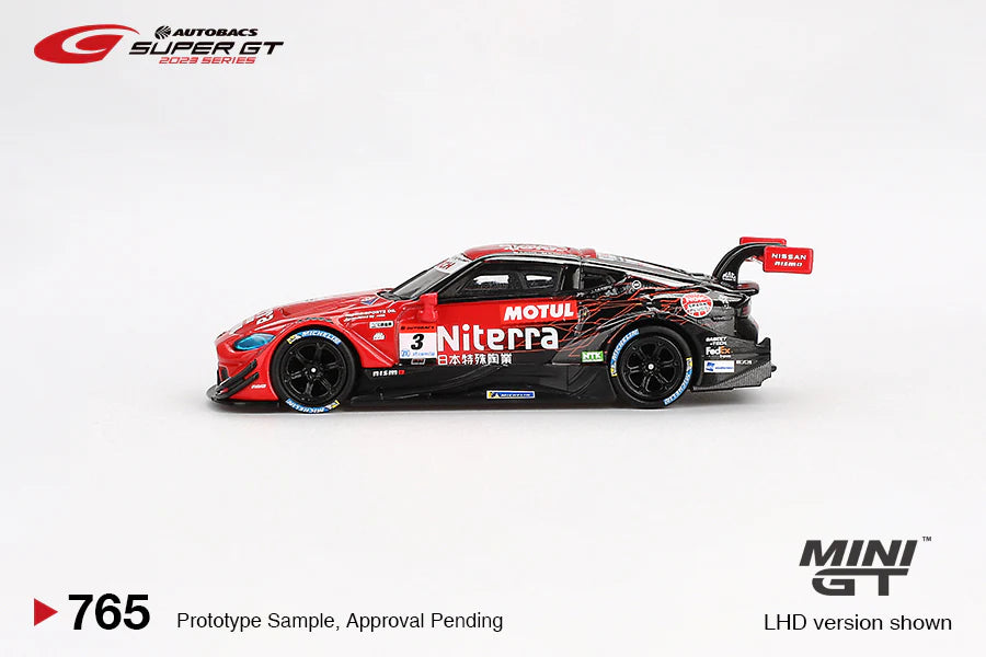 Mini GT 1:64 Japan Exclusive Nissan Z GT500 #3 “Niterra MOTUL Z” NDDP RACING 2023 SUPER GT SERIES Series MGT00765-BL