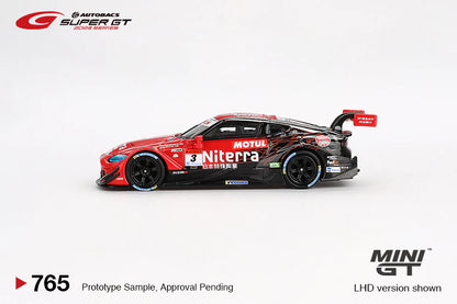 Mini GT 1:64 Japan Exclusive Nissan Z GT500 #3 “Niterra MOTUL Z” NDDP RACING 2023 SUPER GT SERIES Series MGT00765-BL