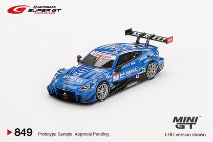 Mini GT 1:64 Japan Exclusive Nissan Z GT500 #1 “MARELLI IMPUL Z” TEAM IMPUL 2023 SUPER GT Series MGT00849-BL