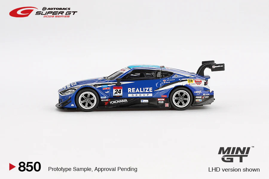 Mini GT 1:64 Japan Exclusive Nissan Z GT500 #24 “REALIZE CORPORTATION ADVAN Z” KONDO RACING 2023 SUPER GT Series (Preorder)