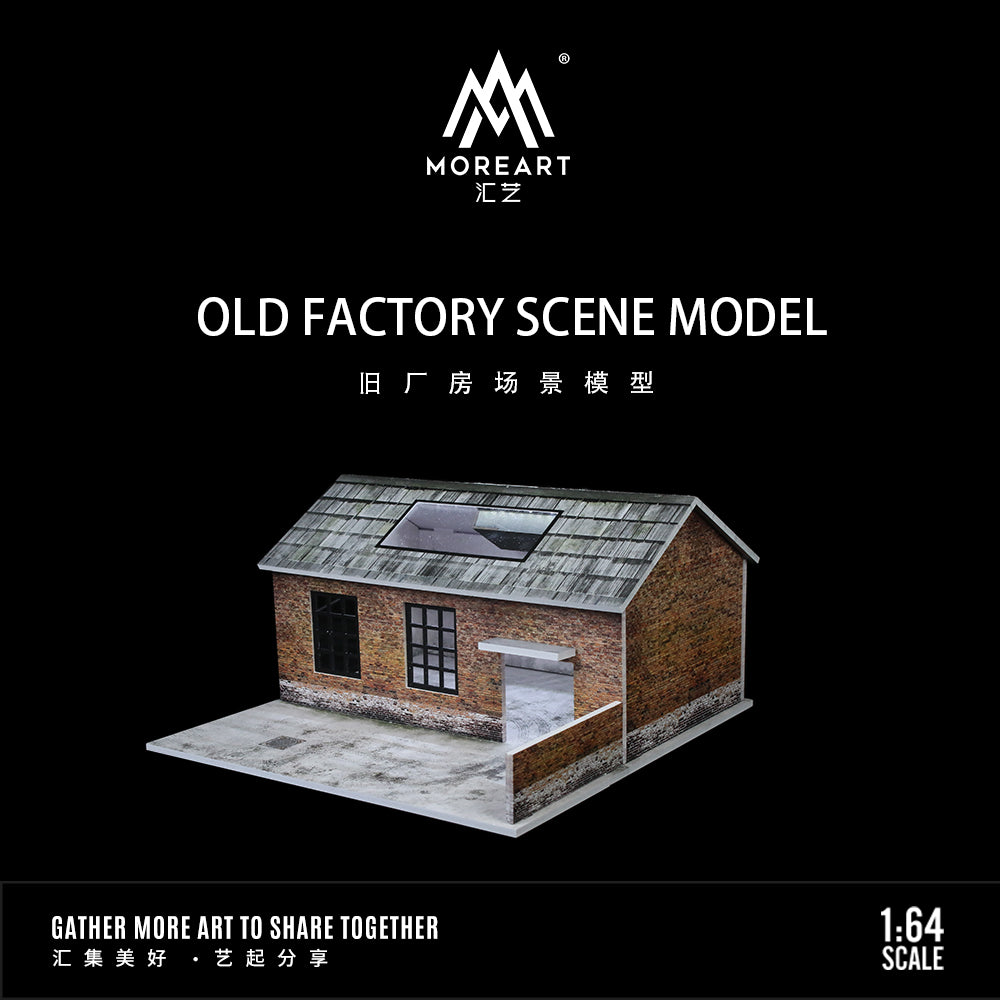 MoreArt 1:64 Old Factory Scene Model Diorama
