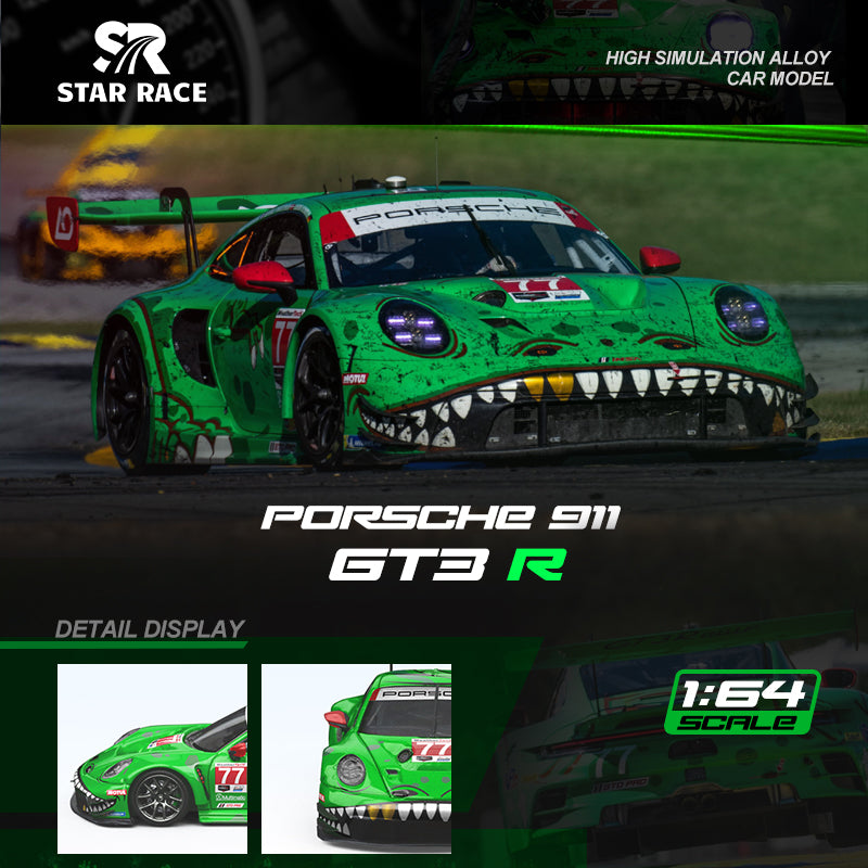 Star Race 1:64 Porsche 911 GT3 Tyrannosaurus Rex No.77