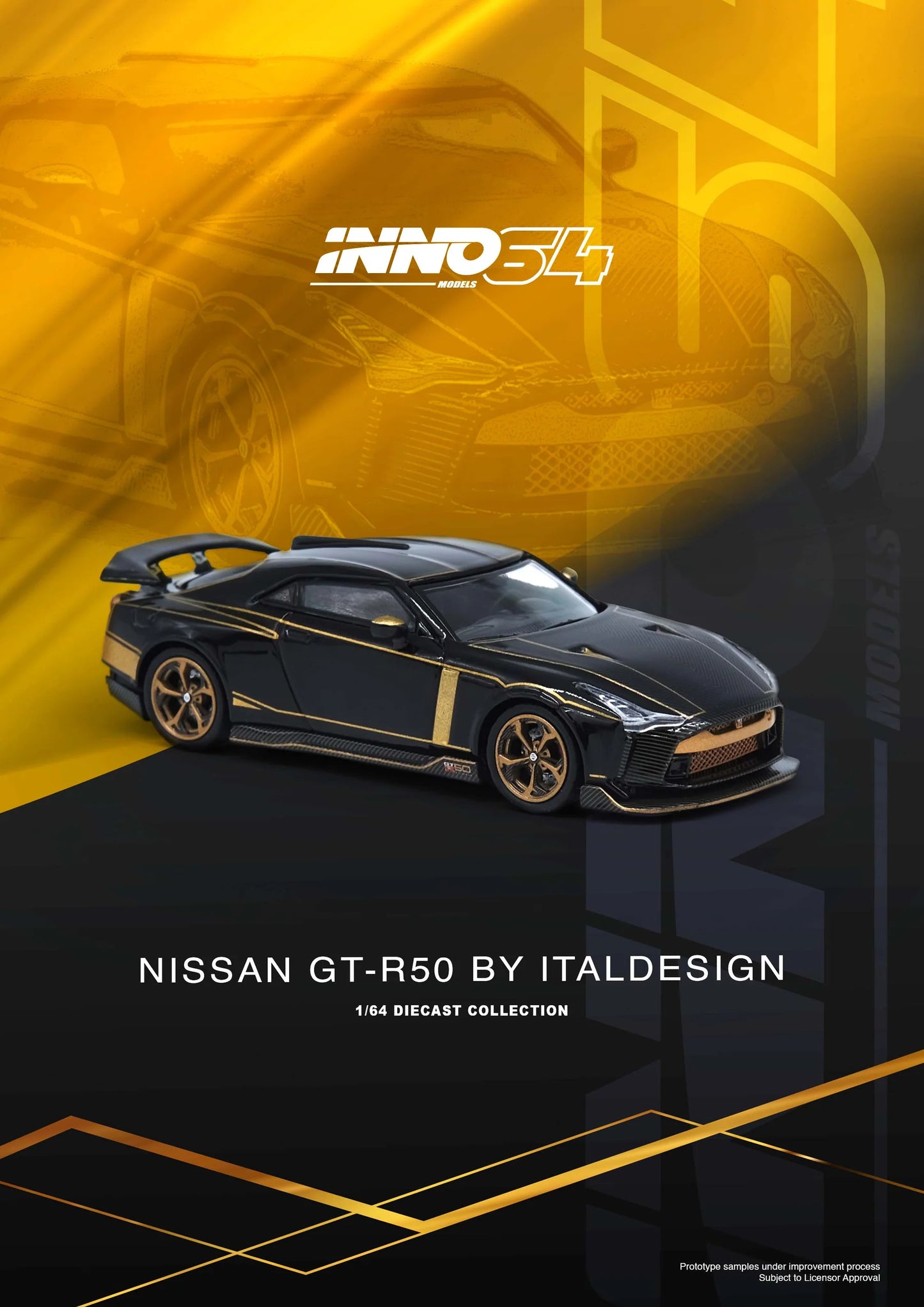 Inno64 1:64 Nissan GT-R50 by Italdesign Black