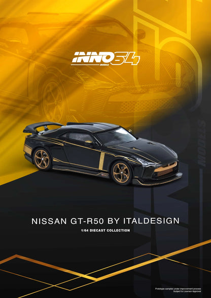 Inno64 1:64 Nissan GT-R50 by Italdesign Black