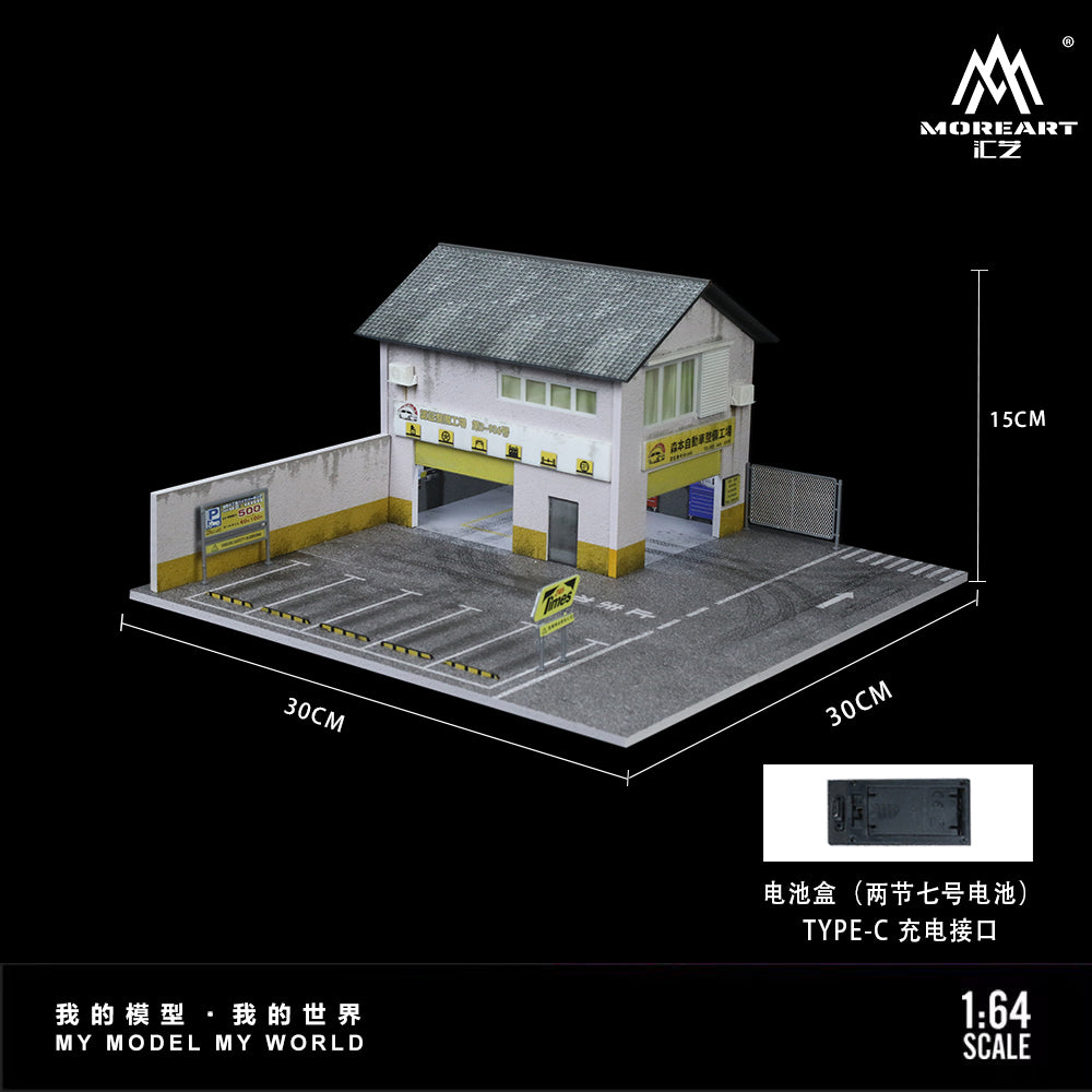 MoreArt 1:64 Morimoto Factory Scene Model Diorama MO936412