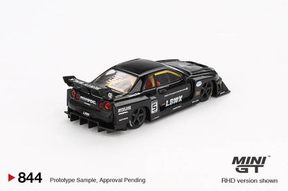 Mini GT 1:64 Nissan LB-ER34 Super Silhouette SKYLINE – Black (Preorder)