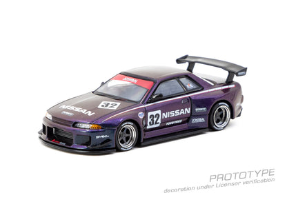 Tarmac Works 1:64 Nissan Skyline (R32) Widebody Jonsibal – Midnight purple T64G-061-MP
