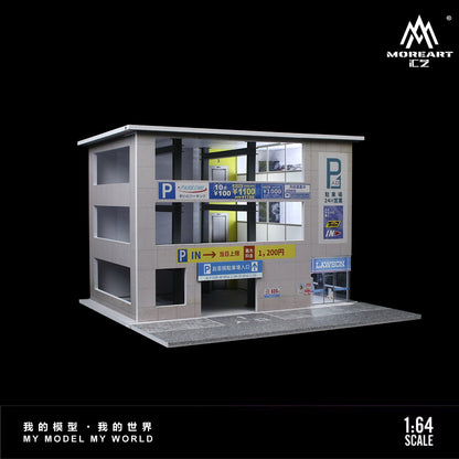 MoreArt 1:64 Japanese Parking Garage Scene Diorama