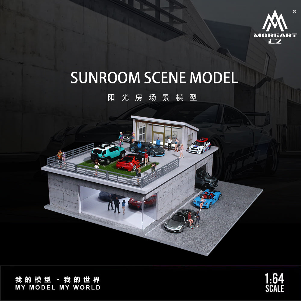 MoreArt 1:64 Sunroom Scene Model Diorama