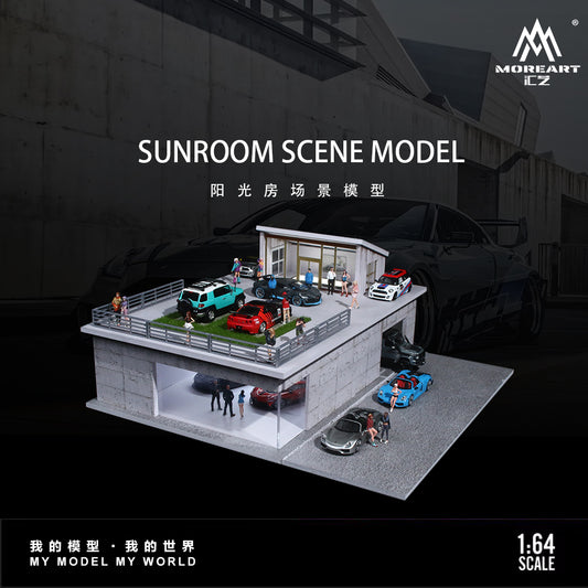 MoreArt 1:64 Sunroom Scene Model Diorama
