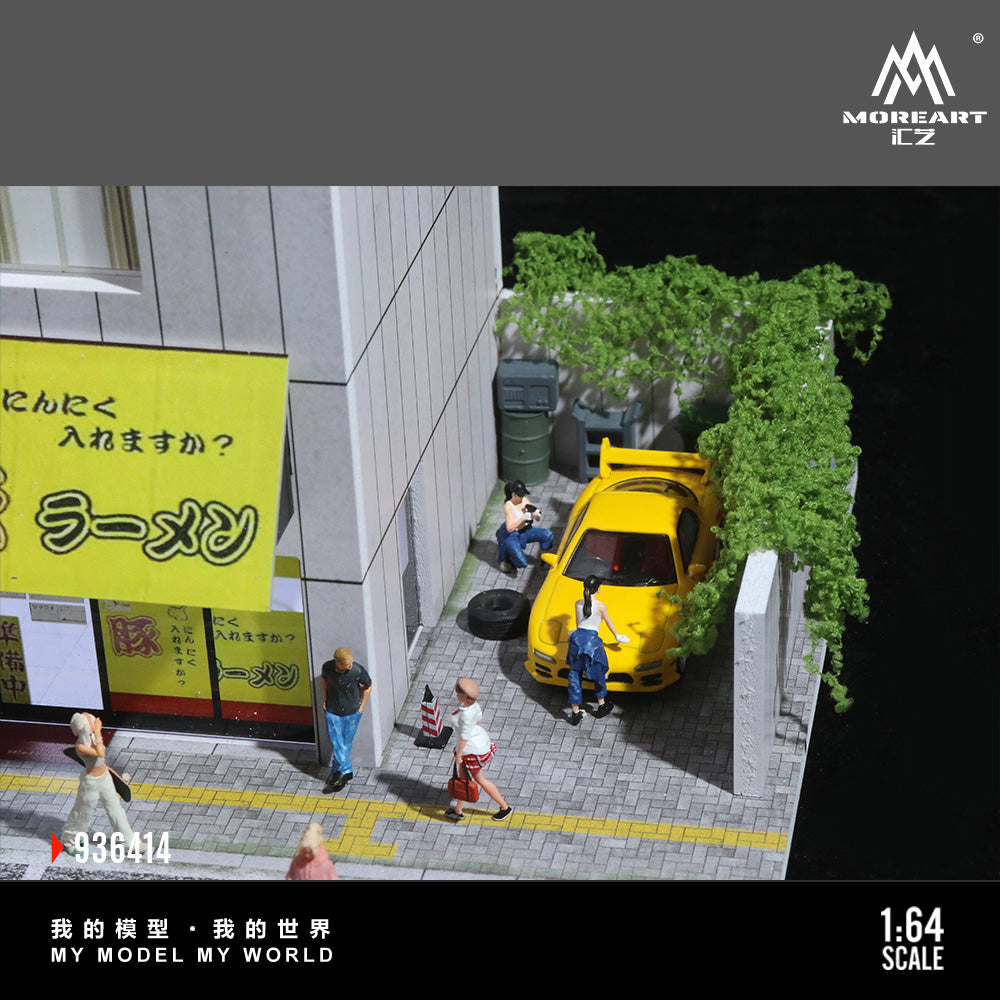 MoreArt 1:64 Japanese Street Side Shops Diorama MO936414 (Preorder)