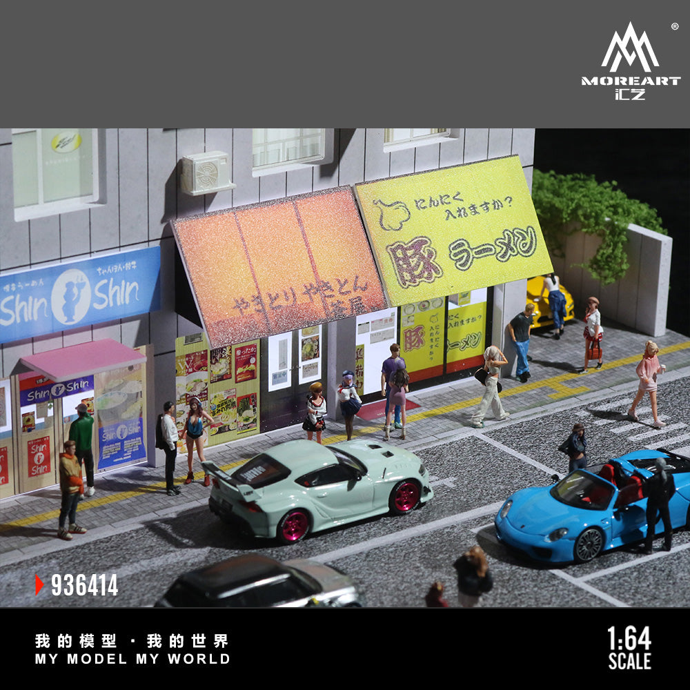 MoreArt 1:64 Japanese Street Side Shops Diorama MO936414 (Preorder)