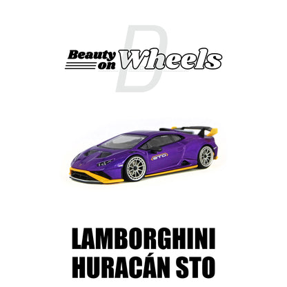 D MODEL BEAUTY ON WHEELS 1:64 Lamborghini Huracán STO - Purple DBW048A