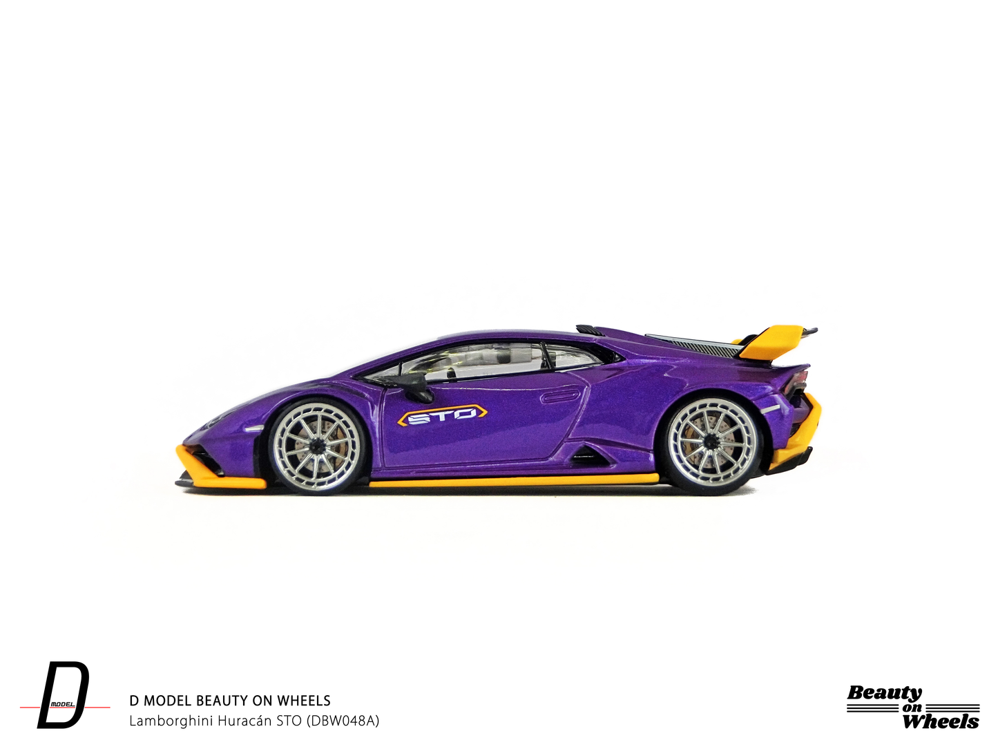 D MODEL BEAUTY ON WHEELS 1:64 Lamborghini Huracán STO - Purple DBW048A