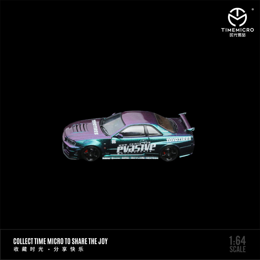 Time Micro 1:64 Nissan GTR34 - PVASIVE Chameleon